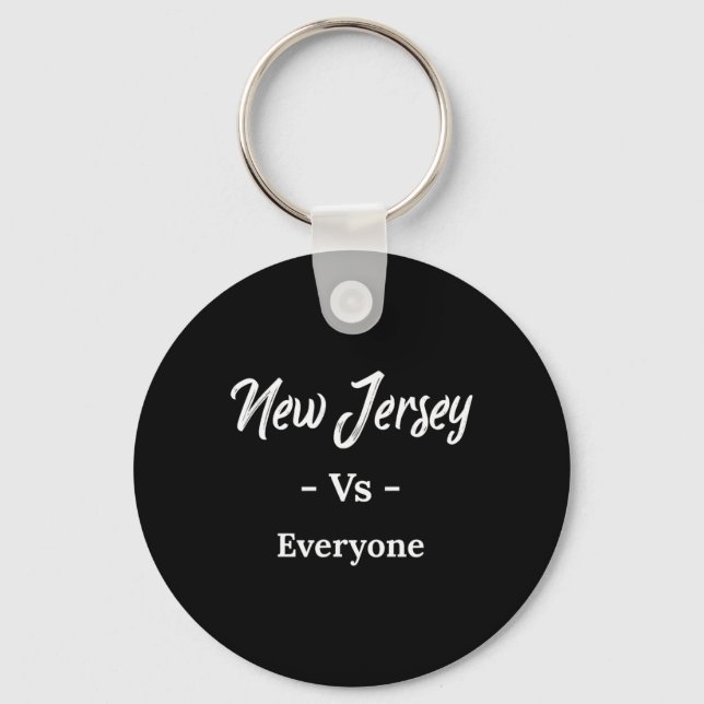 New Jersey Vs Everyone  Keychain (Front)