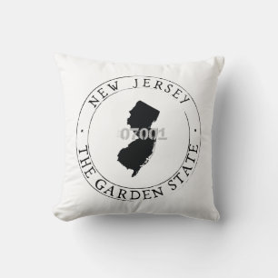 New Jersey Zip Code Pillow