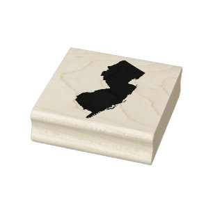 New Jersy Solid Rubber Art Stamp