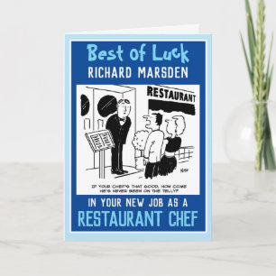 New Job as a Chef Card