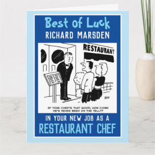 New Job as a Chef Card