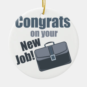 New Job Ceramic Ornament