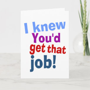 New Job congrats Card