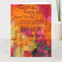 New Job Congratulations from All of Us, JUMBO