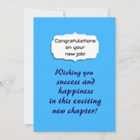 New Job Congratulations