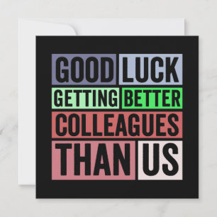 New Job Funny Farewell Coworker Leaving Good L Advice Card