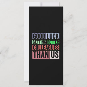 New Job Funny   Farewell Coworker Leaving   Good L Holiday Card