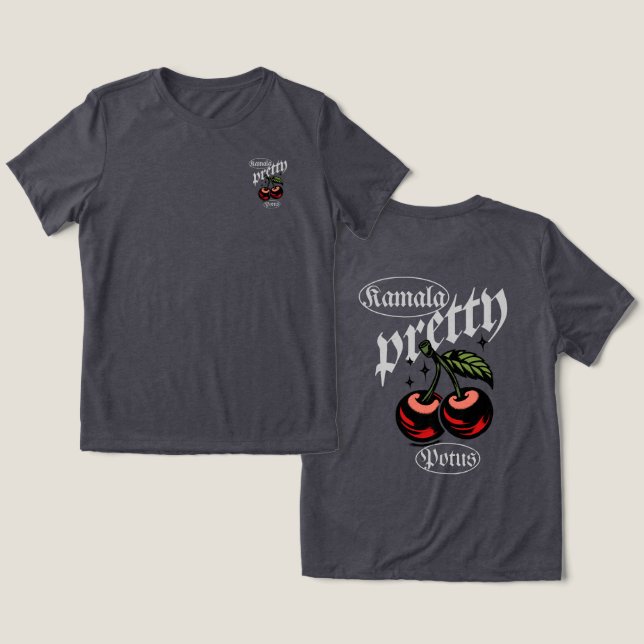 New Kamala Harris Pretty POTUS -  Tri-Blend Shirt (Design Front & Back)