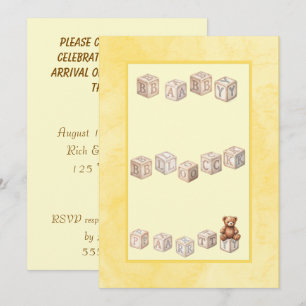 NEW KID ON THE BLOCK BABY SHOWER INVITATION
