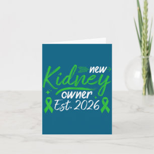 New kidney owner 2026 kidney transplant survivor card