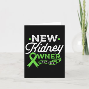 New Kidney Owner Kidney Disease Awareness Survivor Card