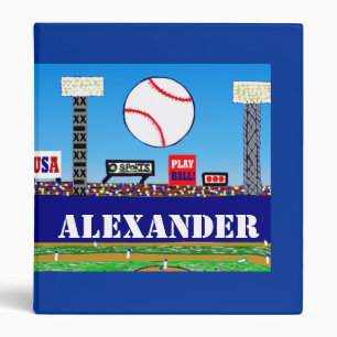 New Kids Baseball Binder Personalized Sports Gift