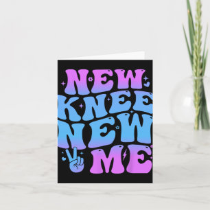 New Knee New Me Funny Knee Replacement Surgery Rec Card
