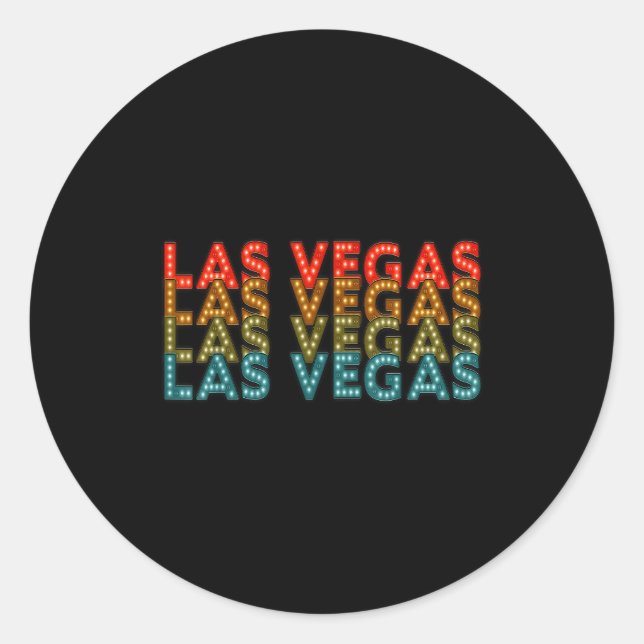 New Las Vegas Love Uni For Holidays In Vegas  Classic Round Sticker (Front)