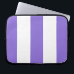 New Lavender & White Stripe Laptop Case Gift<br><div class="desc">Cool new lavender purple & white stripe designer lap top sleeve zipper case for men,  women,  boys & girls that like lavender from zazzle.com/bostonsportstshirts*. Comes in 3 sizes.</div>