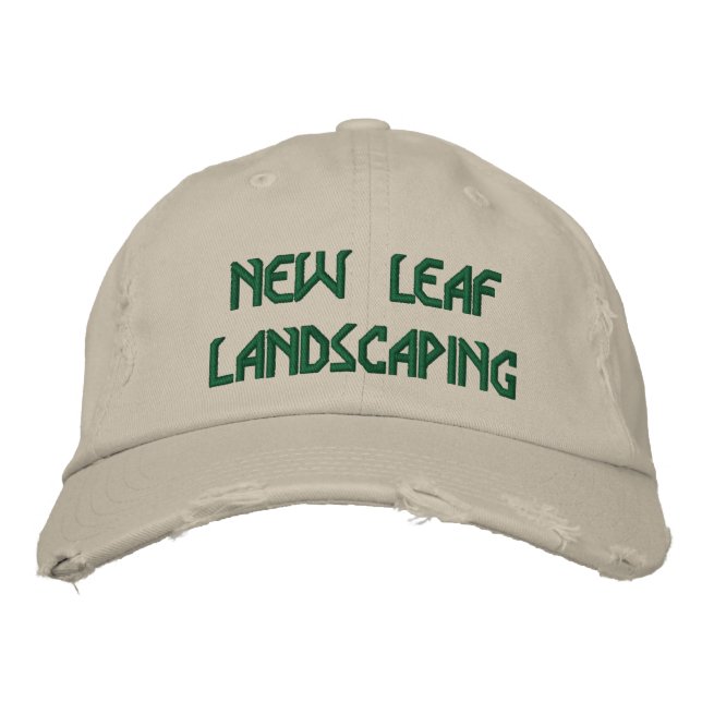 NEW LEAF LANDSCAPING EMBROIDERED HAT (Front)
