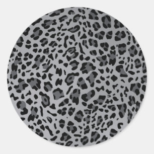 New Leopard Texture 11 Classic Round Sticker