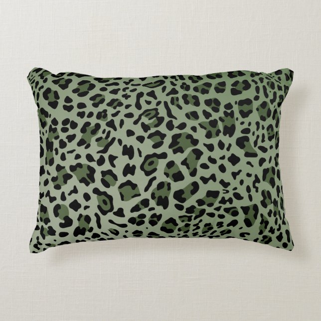 New Leopard Texture 12 Accent Pillow (Front)