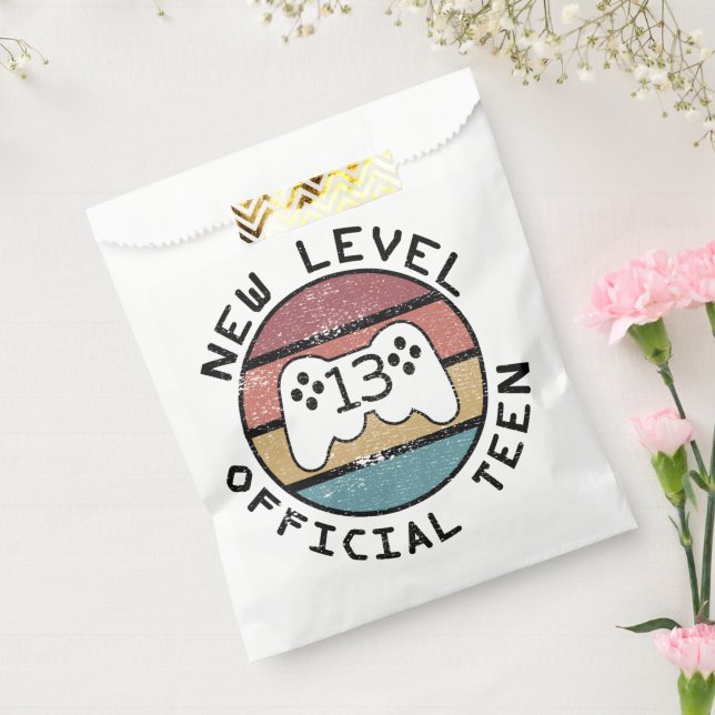 New Level 13 Official Teen - Geeky Birthday Favour Bag (Sealed)