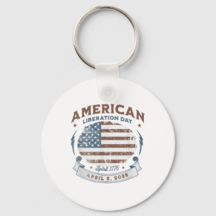 New! Liberation Day American Liberation Day April  Keychain