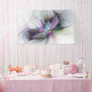 New Life, Colourful Abstract Fractal Art Fantasy Banner