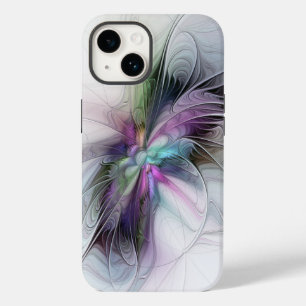 New Life, Colourful Abstract Fractal Art Fantasy Case-Mate iPhone 14 Case
