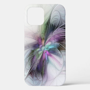 New Life, Colourful Abstract Fractal Art Fantasy iPhone 12 Case