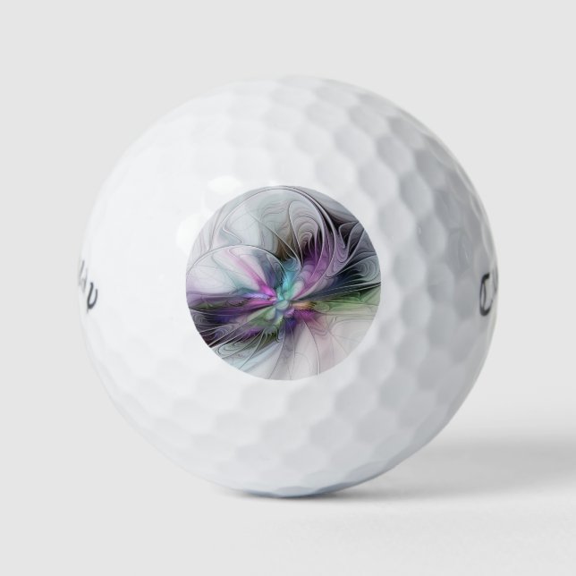 New Life, Colourful Abstract Fractal Art Fantasy Golf Balls (Front)