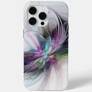 New Life, Colourful Abstract Fractal Art Fantasy iPhone 15 Pro Max Case