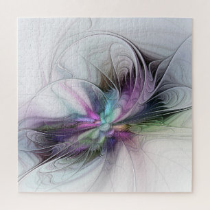 New Life, Colourful Abstract Fractal Art Fantasy Jigsaw Puzzle