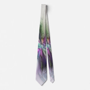 New Life, Colourful Abstract Fractal Art Fantasy Tie