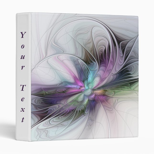 New Life, Colourful Abstract Fractal Fantasy Text Binder (Front/Spine)
