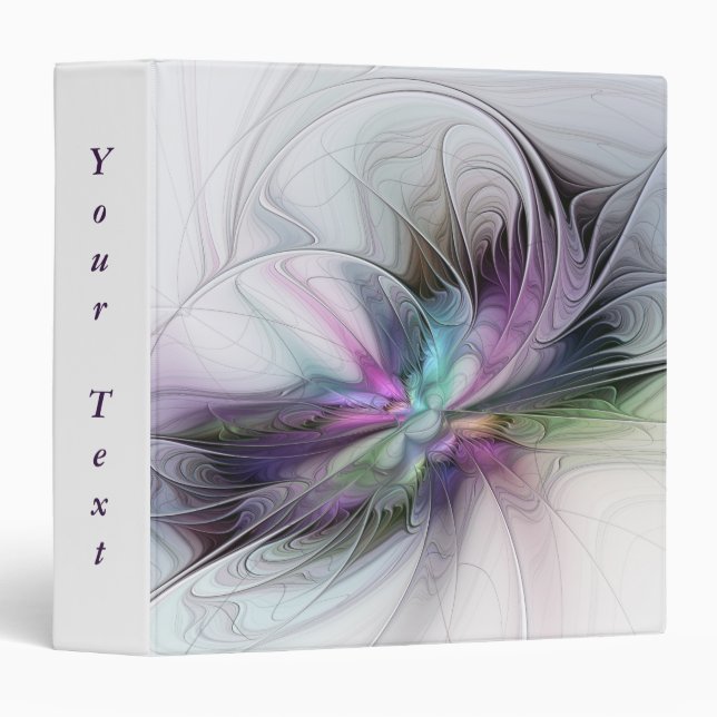 New Life, Colourful Abstract Fractal Fantasy Text Binder (Front/Spine)