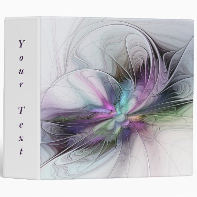 New Life, Colourful Abstract Fractal Fantasy Text Binder (Front/Spine)