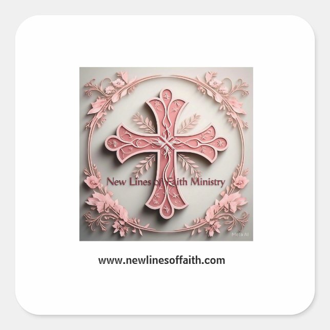 New Lines of Faith 2025 Square Sticker (Front)