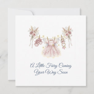 New Little Fairy Baby Pregnancy Gift Card