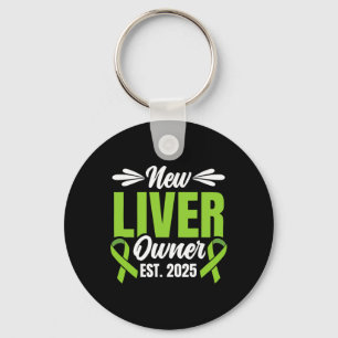 New Liver Owner Est. 2025 - Liver Transplant Recie Keychain