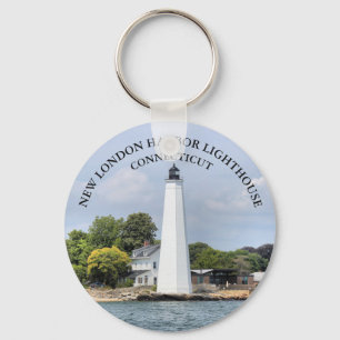 New London Harbour Lighthouse, Connecticut Keychai Keychain