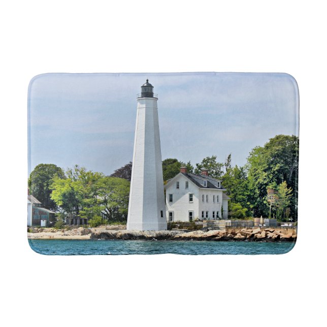 New London Harbour Lighthouse, CT Bath Mat (Front)