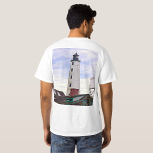 New London Harbour Lighthouse CT double side TShir T-Shirt
