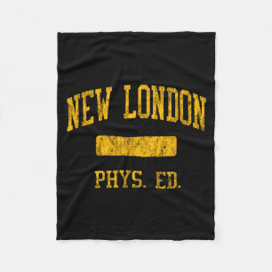 New London High School Hs New London Ct Phys Ed  Fleece Blanket