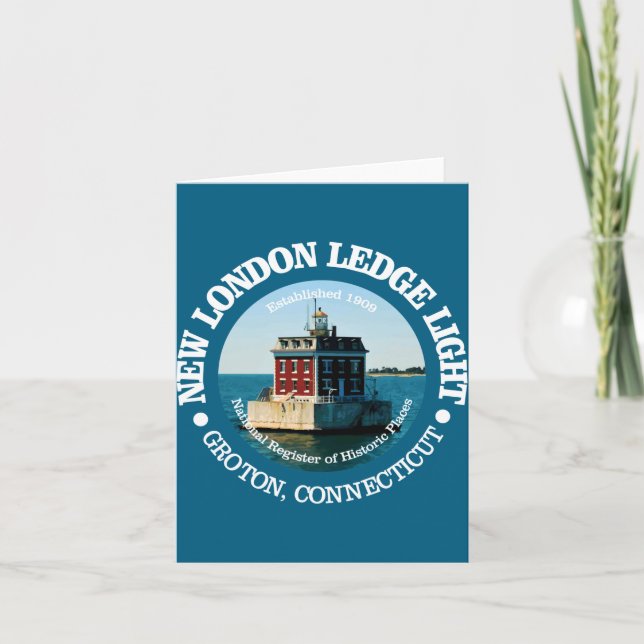 New London Ledge Light  Card (Front)