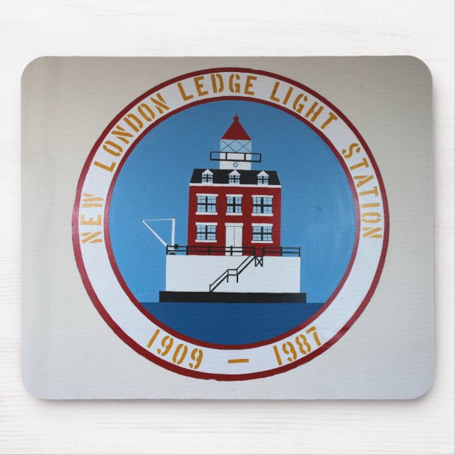 New London Ledge Lighthouse, Connecticut Mousepad (Front)