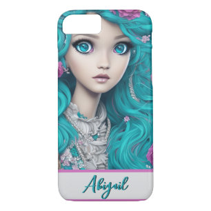New London Princess with Turquoise Hair and Eyes   Case-Mate iPhone Case