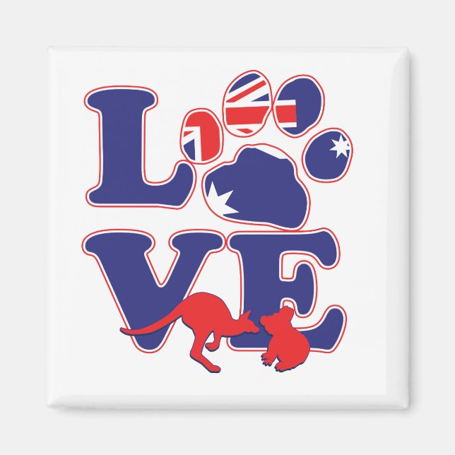 NEW-Love-From-Australia-with-Animals Magnet (Front)