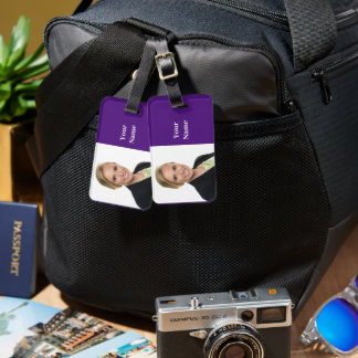 NEW! Luggage Tag - Double-sided Purple