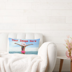 NEW! Lumbar Pillow 13" x 21" Cotton - Customize