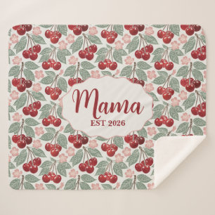 New Mama Blanket, Mother's Day Gift for Mom  Sherpa Blanket