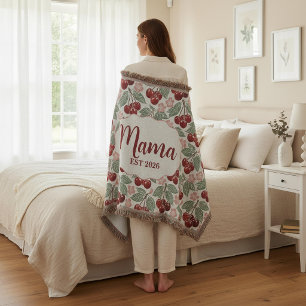 New Mama Blanket, Mother's Day Gift for Mom  Throw Blanket
