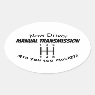 New manual transmission driver sticker